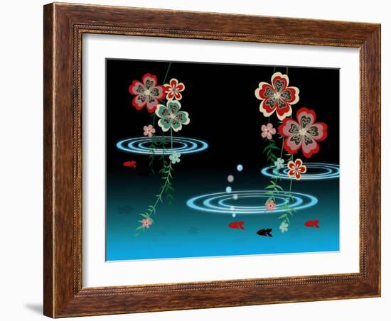 Goldfishes in the Night-Ikuko Kowada-Framed Giclee Print