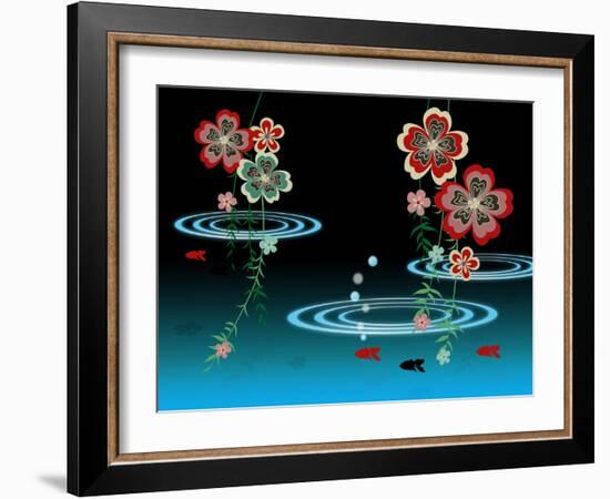 Goldfishes in the Night-Ikuko Kowada-Framed Giclee Print