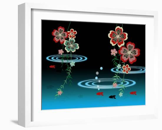 Goldfishes in the Night-Ikuko Kowada-Framed Giclee Print