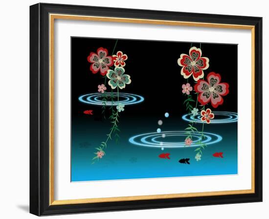 Goldfishes in the Night-Ikuko Kowada-Framed Giclee Print