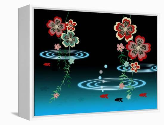 Goldfishes in the Night-Ikuko Kowada-Framed Premier Image Canvas