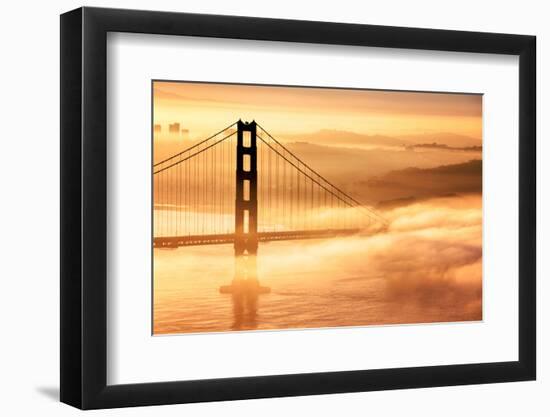 Goldie Dream, Fog and Light, Golden Gate Bridge, San Francisco Cityscape-Vincent James-Framed Photographic Print