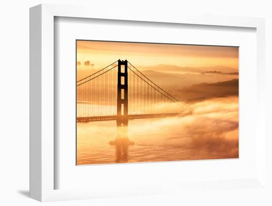 Goldie Dream, Fog and Light, Golden Gate Bridge, San Francisco Cityscape-Vincent James-Framed Photographic Print