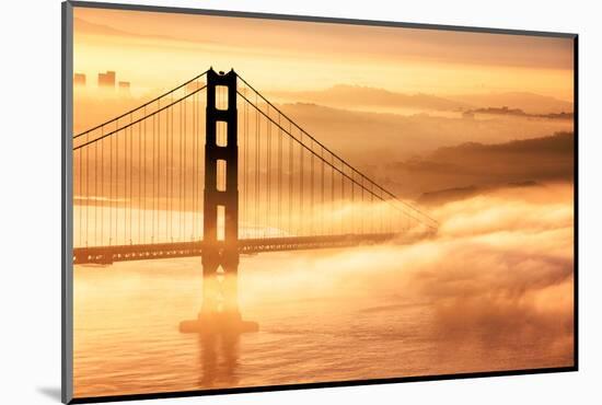 Goldie Dream, Fog and Light, Golden Gate Bridge, San Francisco Cityscape-Vincent James-Mounted Photographic Print