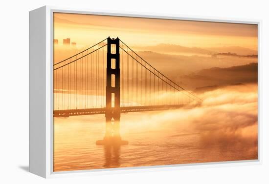 Goldie Dream, Fog and Light, Golden Gate Bridge, San Francisco Cityscape-Vincent James-Framed Premier Image Canvas