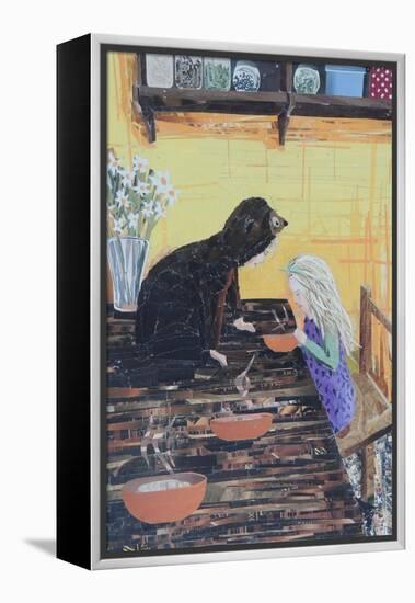 Goldilocks and Little Bear-Kirstie Adamson-Framed Premier Image Canvas