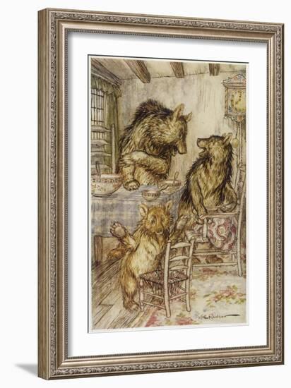 Goldilocks, Fairy Book-Arthur Rackham-Framed Art Print