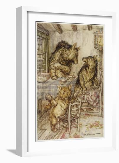 Goldilocks, Fairy Book-Arthur Rackham-Framed Art Print