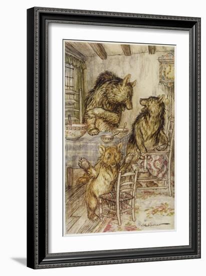 Goldilocks, Fairy Book-Arthur Rackham-Framed Art Print