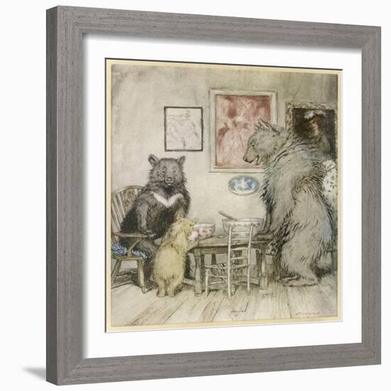 Goldilocks, Fairy Tales-Arthur Rackham-Framed Photographic Print