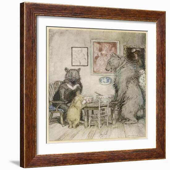 Goldilocks, Fairy Tales-Arthur Rackham-Framed Photographic Print