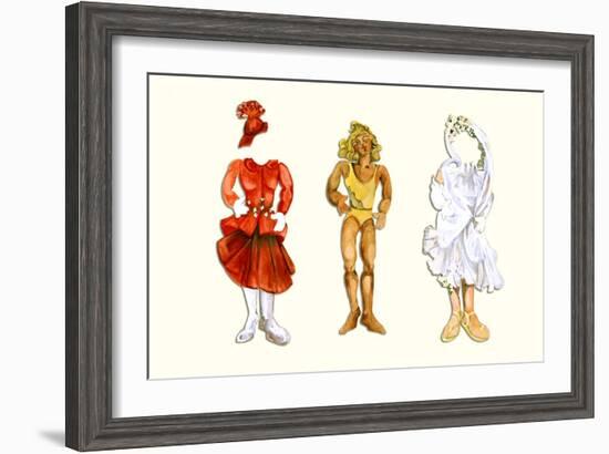 Goldilocks Paper Doll-Zelda Fitzgerald-Framed Art Print