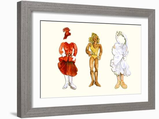 Goldilocks Paper Doll-Zelda Fitzgerald-Framed Art Print