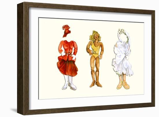 Goldilocks Paper Doll-Zelda Fitzgerald-Framed Art Print