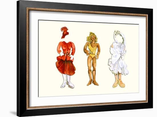 Goldilocks Paper Doll-Zelda Fitzgerald-Framed Art Print