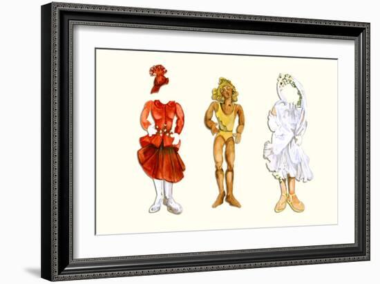 Goldilocks Paper Doll-Zelda Fitzgerald-Framed Art Print