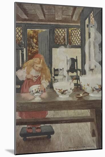 Goldilocks-Jessie Willcox-Smith-Mounted Giclee Print