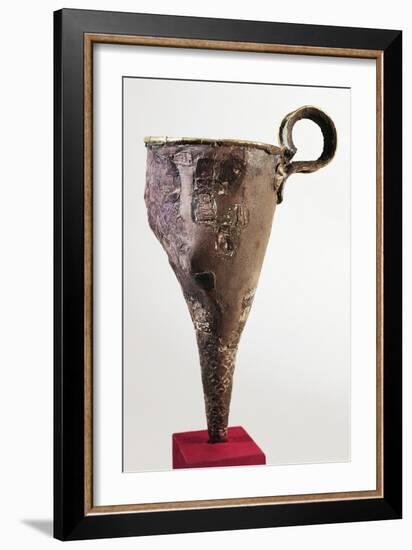 Goldsmithery, Silver Rhyton with Scene of Assault on Town, from Mycenae, Greece-null-Framed Giclee Print