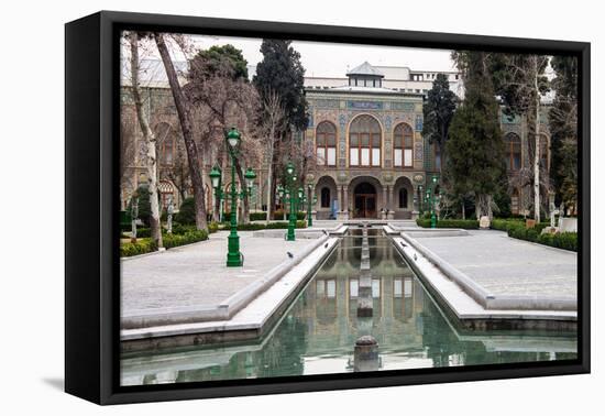 Golestan Palace in Tehran, Iran-Matyas Rehak-Framed Premier Image Canvas