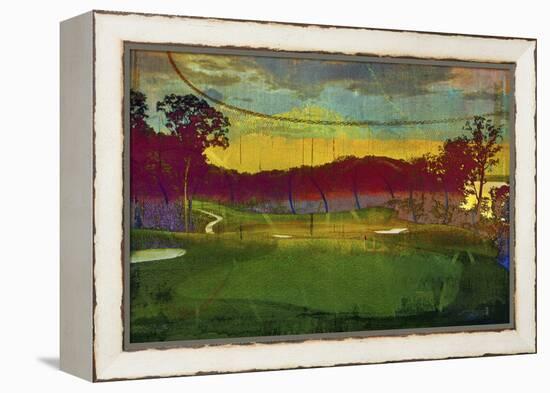 Golf Abstract I-Sisa Jasper-Framed Stretched Canvas