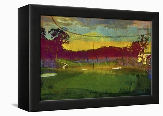 Golf Abstract I-Sisa Jasper-Framed Stretched Canvas