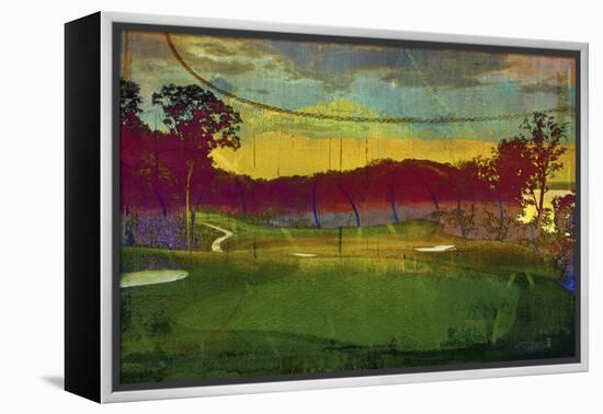 Golf Abstract I-Sisa Jasper-Framed Stretched Canvas