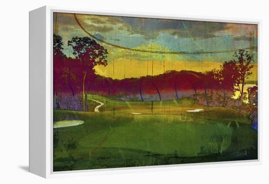 Golf Abstract I-Sisa Jasper-Framed Stretched Canvas