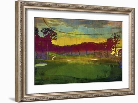 Golf Abstract I-Sisa Jasper-Framed Art Print