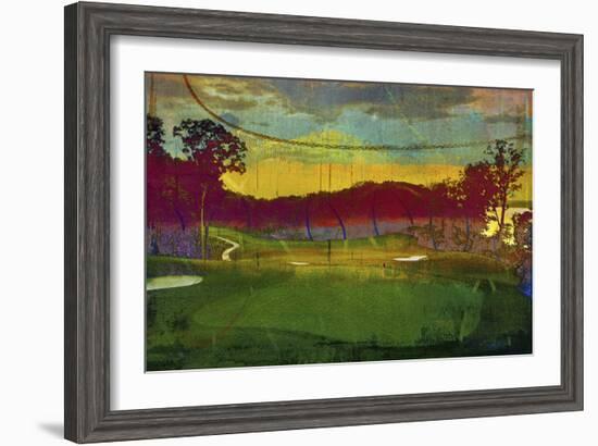 Golf Abstract I-Sisa Jasper-Framed Art Print