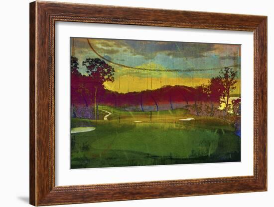 Golf Abstract I-Sisa Jasper-Framed Art Print