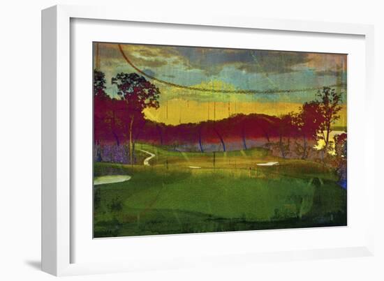 Golf Abstract I-Sisa Jasper-Framed Art Print