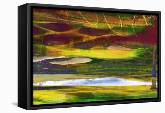 Golf Abstract II-Sisa Jasper-Framed Stretched Canvas