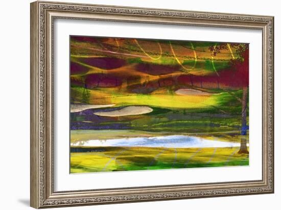 Golf Abstract II-Sisa Jasper-Framed Art Print