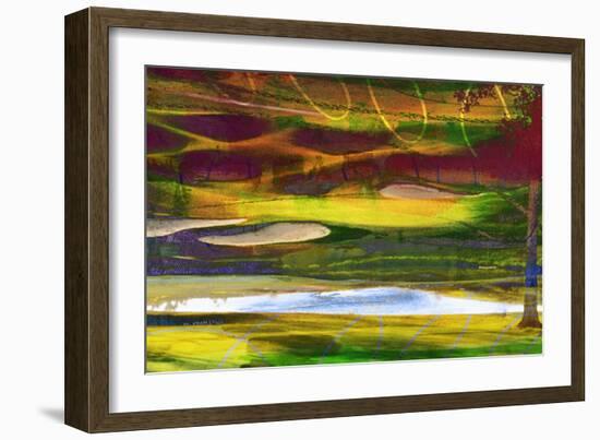 Golf Abstract II-Sisa Jasper-Framed Art Print