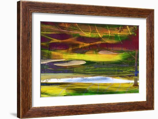 Golf Abstract II-Sisa Jasper-Framed Art Print