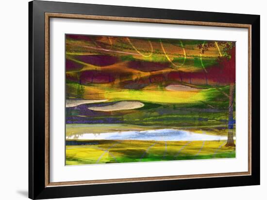 Golf Abstract II-Sisa Jasper-Framed Art Print