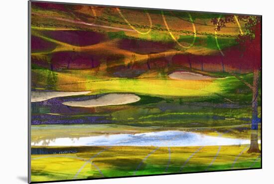 Golf Abstract II-Sisa Jasper-Mounted Art Print