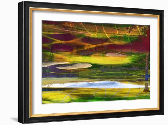 Golf Abstract II-Sisa Jasper-Framed Art Print