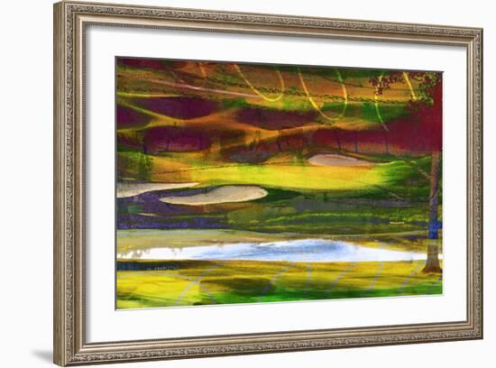 Golf Abstract II-Sisa Jasper-Framed Art Print