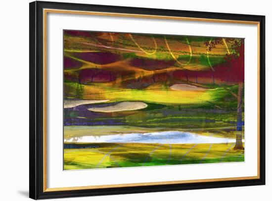 Golf Abstract II-Sisa Jasper-Framed Art Print