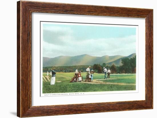 Golf at Bretton Woods, White Mountains, New Hampshire-null-Framed Art Print