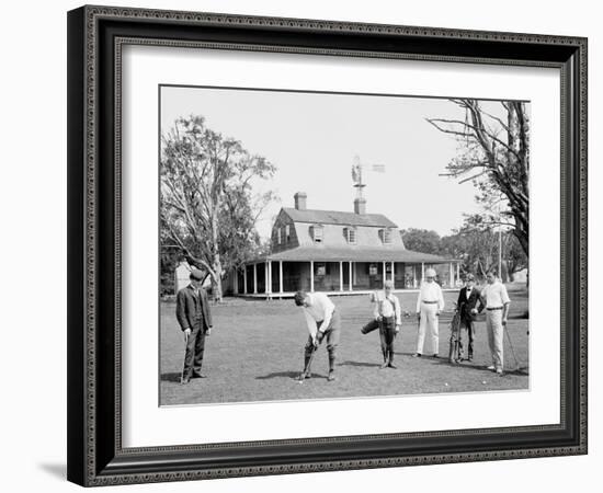 Golf at Manhansett I.E. Manhanset House, Shelter Island, N.Y.-null-Framed Photo