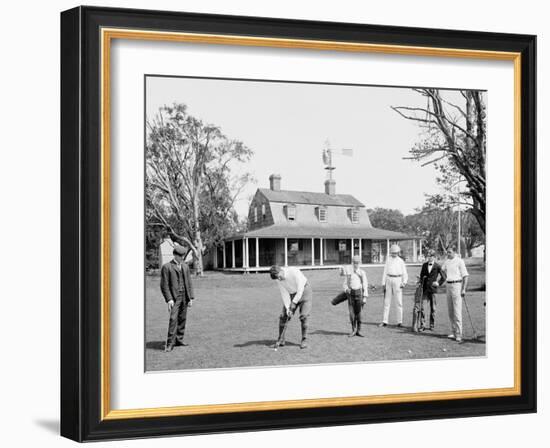 Golf at Manhansett I.E. Manhanset House, Shelter Island, N.Y.-null-Framed Photo