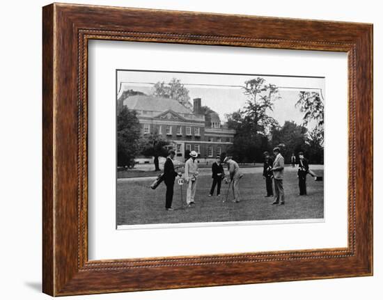Golf at the Ranelagh Club, London, c1903 (1903)-Unknown-Framed Photographic Print