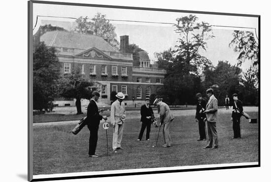 Golf at the Ranelagh Club, London, c1903 (1903)-Unknown-Mounted Photographic Print