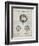 Golf Ball 1902 Patent-Cole Borders-Framed Premium Giclee Print