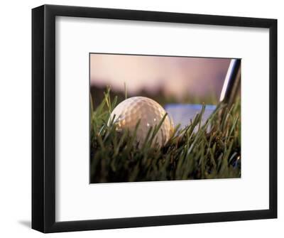 'Golf Ball in Ruff with Iron in Background' Photographic Print - Ellen ...