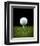 Golf Ball on Tee Black Back-null-Framed Premium Giclee Print