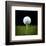 Golf Ball on Tee Black Back-null-Framed Premium Giclee Print