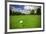 Golf Ball on Tee in a Beautiful Golf Club-Patryk Kosmider-Framed Premium Photographic Print